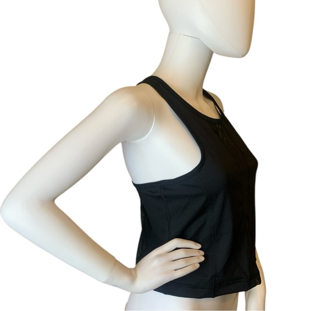 Z by Zella Black Mesh Panel Tank Top Size Large - Picture 4 of 10